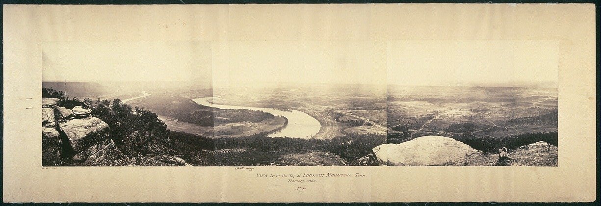 Barnard’s View from the Top of Lookout Mountain, Tennessee, February 1864