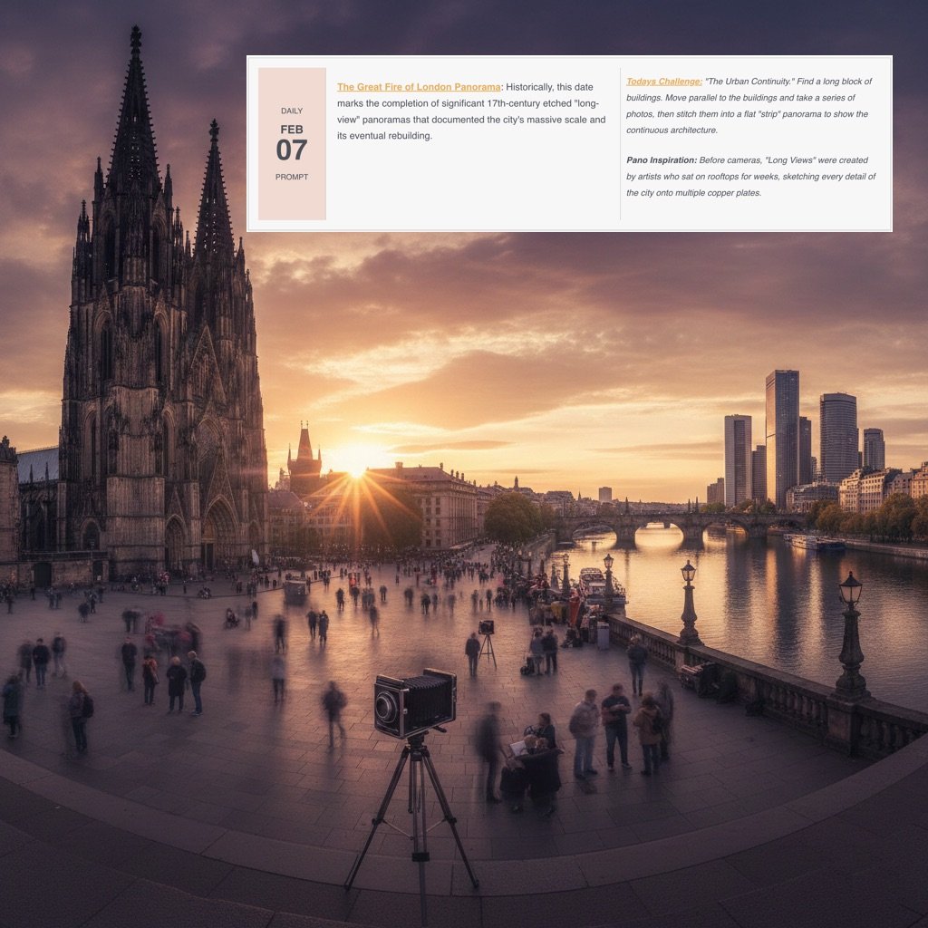 announcement for daily panography prompts